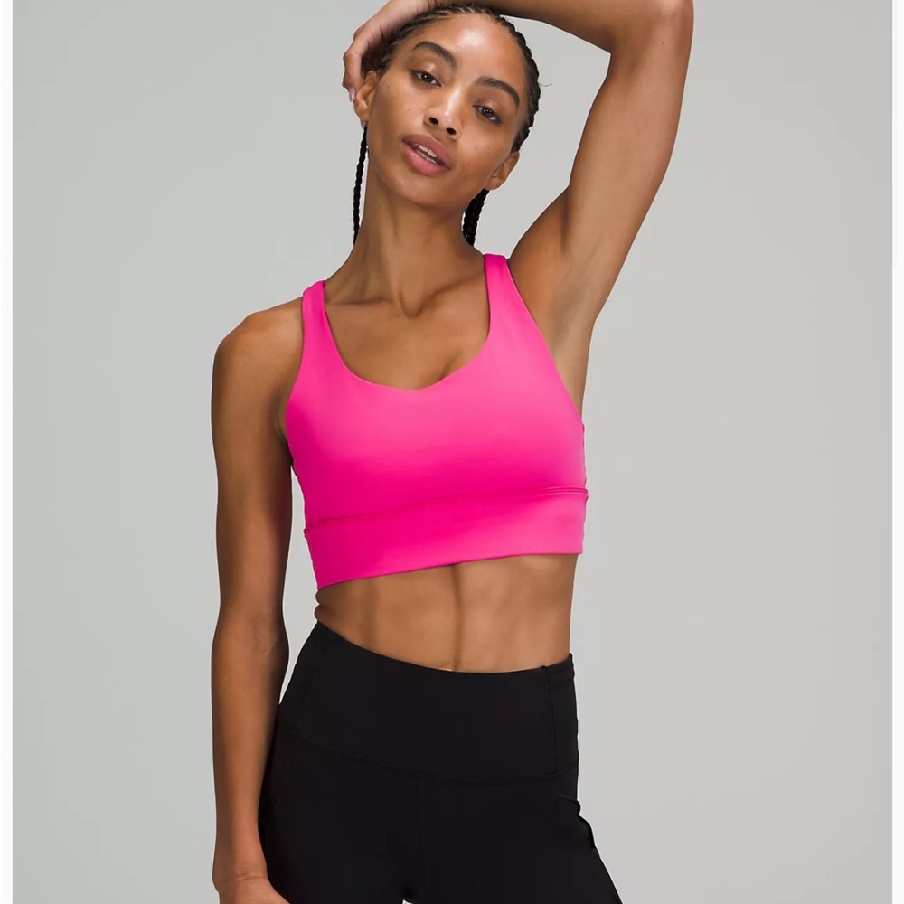 Energy Bra Long Line Pink Lulu Bra Size 6 **like new 💕💕💓💓